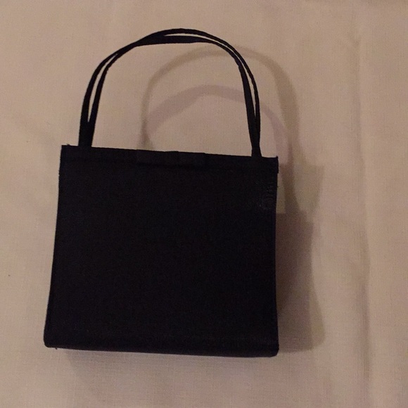 Black Silk look Evening Bag - Picture 3 of 3